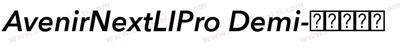 AvenirNextLIPro Demi字体转换